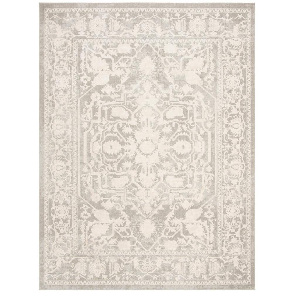 Reflection RFT665 Power Loomed Area Rug - Light Grey/Cream - 8'x10' - Safavieh.