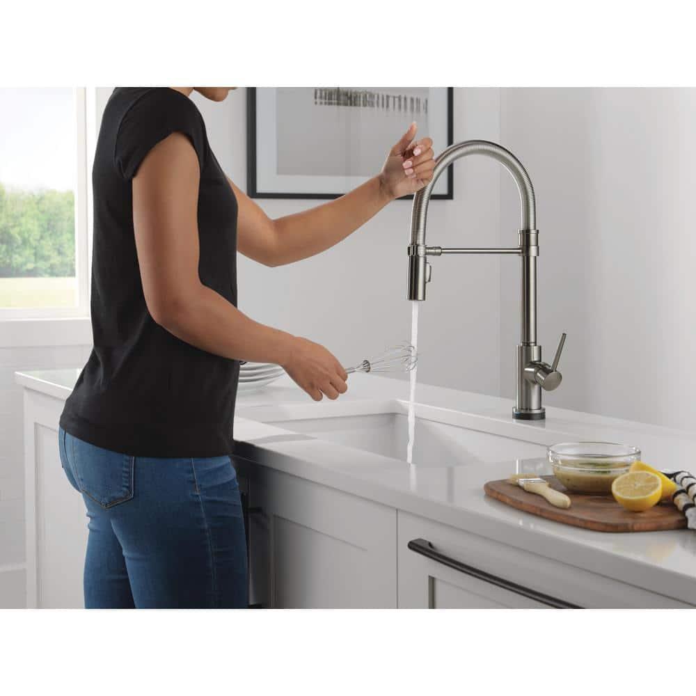 Trinsic Pro Pull Down Touch Single Handle Kitchen Faucet with Accessories