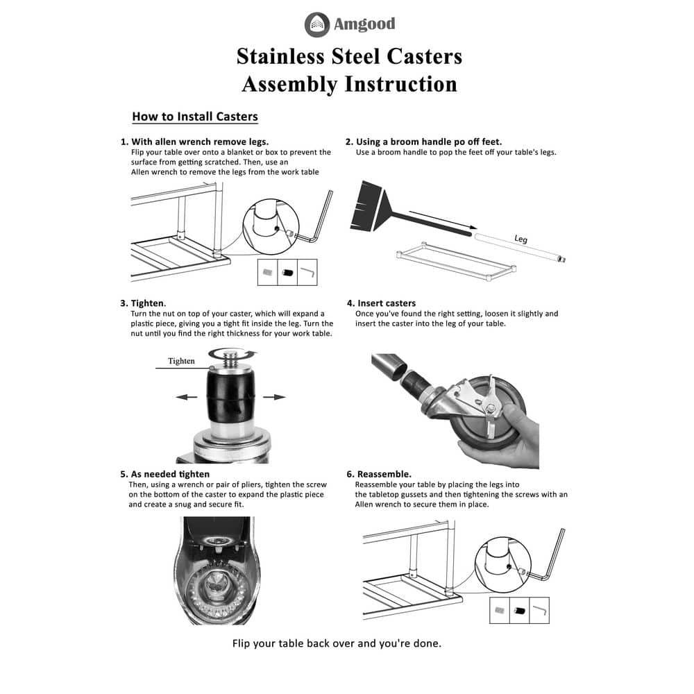 Amgood Metal Prep Table
