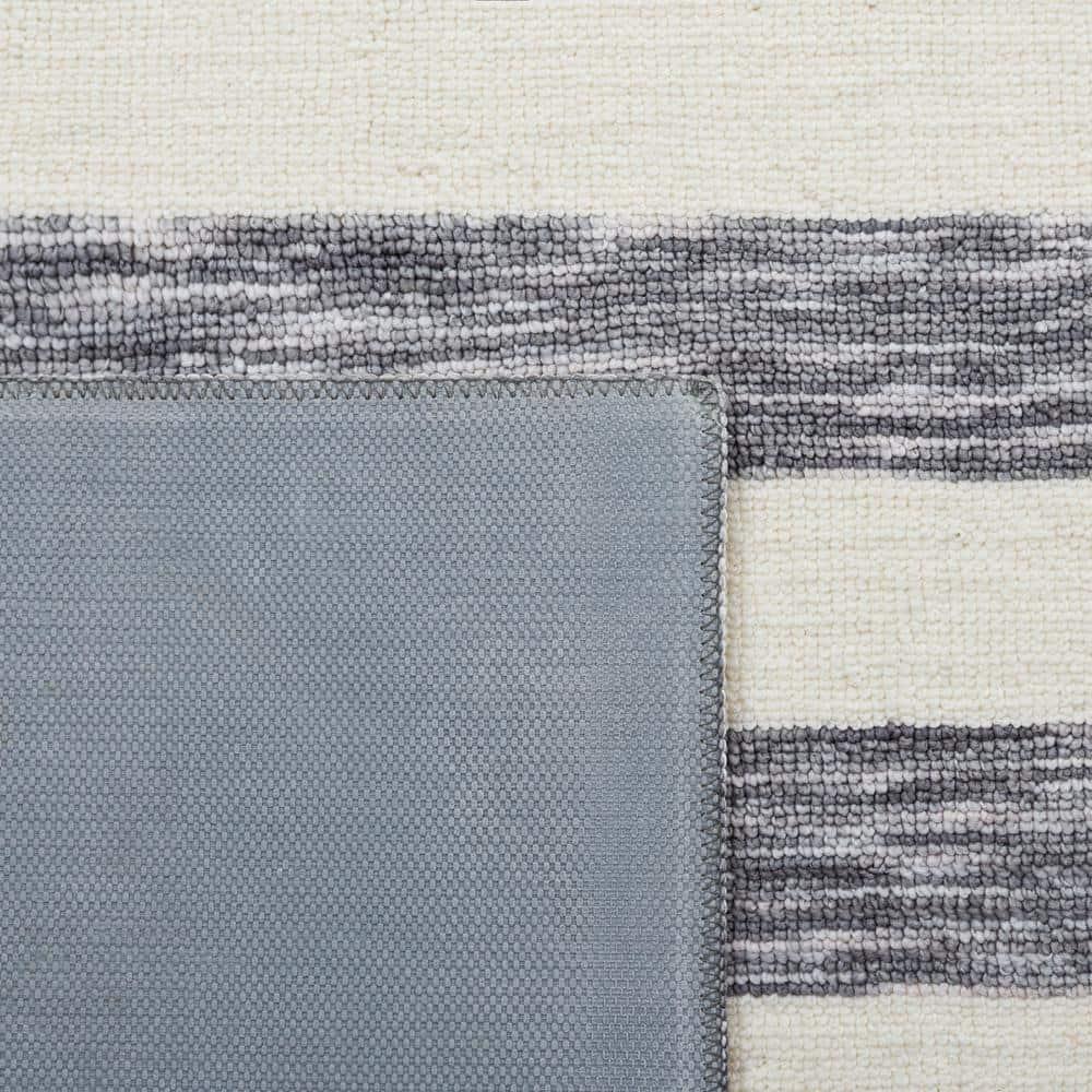 Easy Care ECR115 Power Loomed Machine Washable Indoor Area Rug - Dark Grey/Ivory - 6'x9' - Safavieh