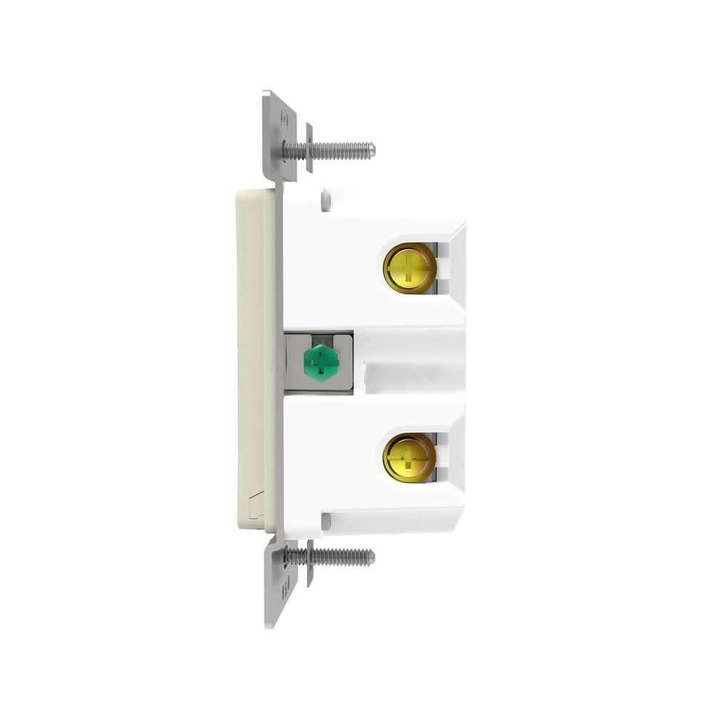 X Series 15 Amp Single Pole/3-Way Matter Smart Wi-Fi Rocker Switch Light Switch, Beige SQR141U1LAWM