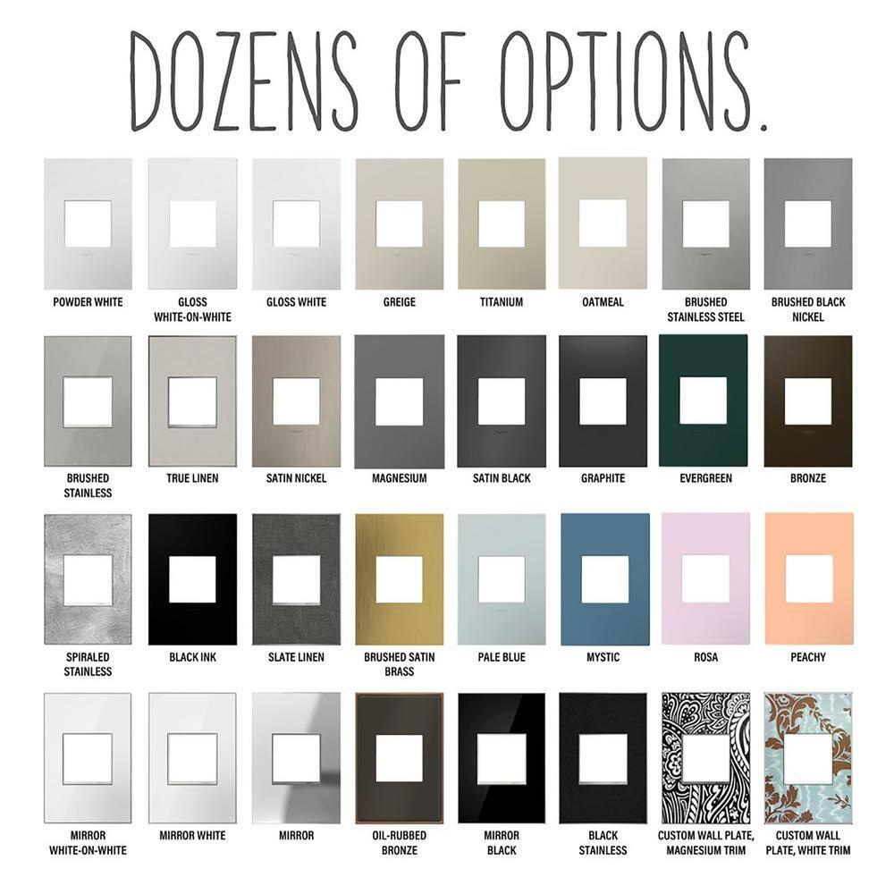 Legrand Adorne® 4 -Gang Rocker Wall Plate