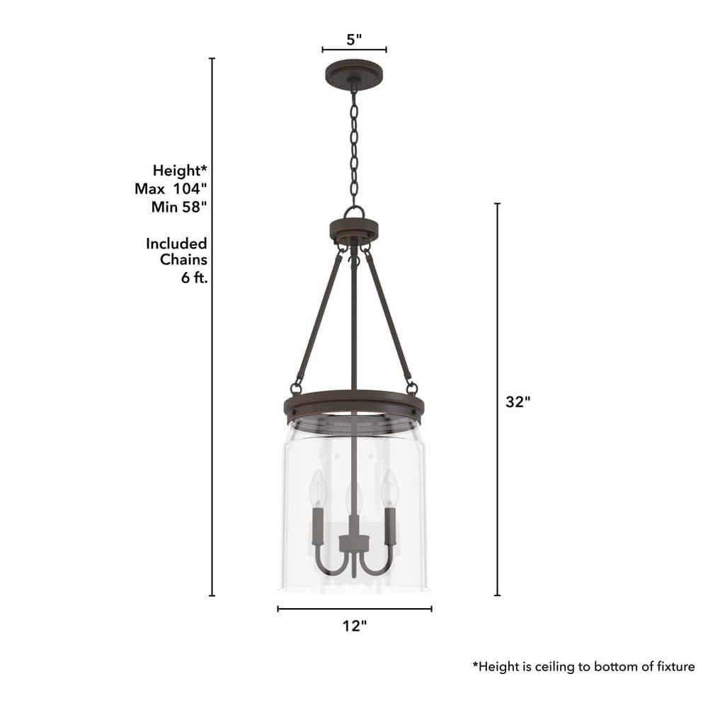 Devon Park 3 - Light Cylinder Pendant