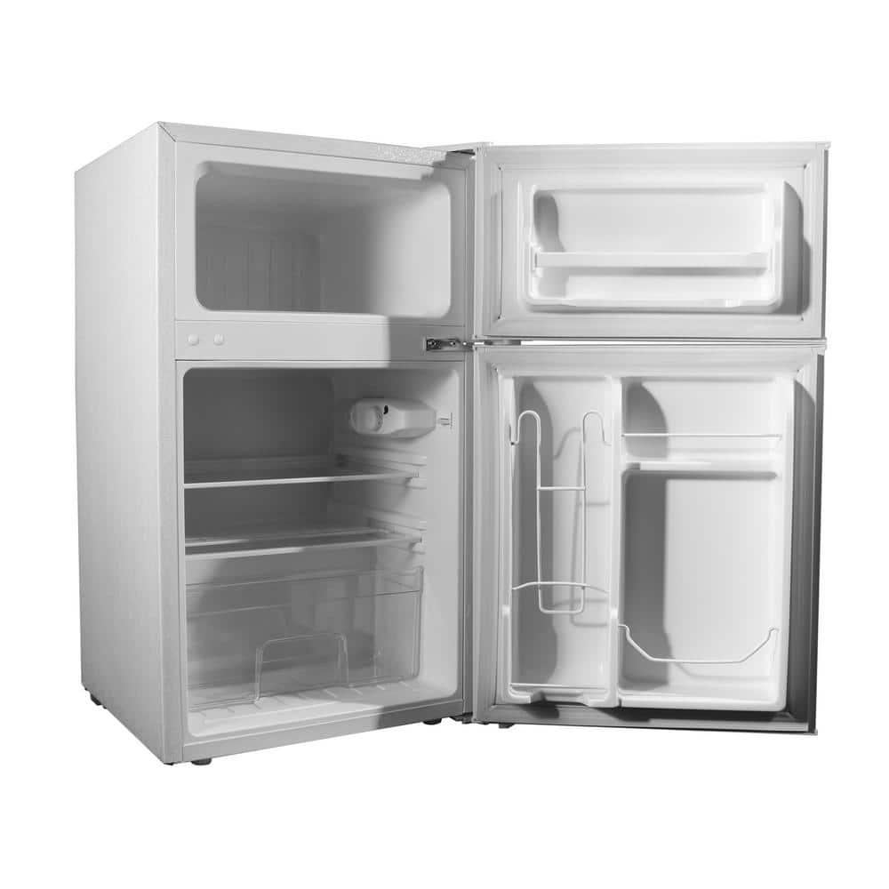 20.5 in. 3.2 cu. ft. 2 Door Mini Refrigerator with Freezer in White, ENERGY STAR Qualified