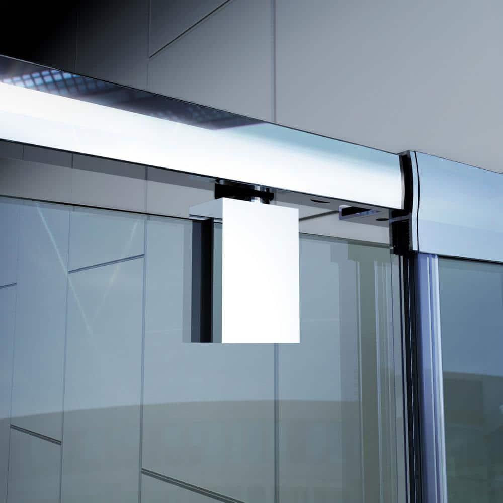 DreamLine Flex 36 in. D x 48 in. W x 74 3/4 in. H Semi-Frameless Shower Enclosure