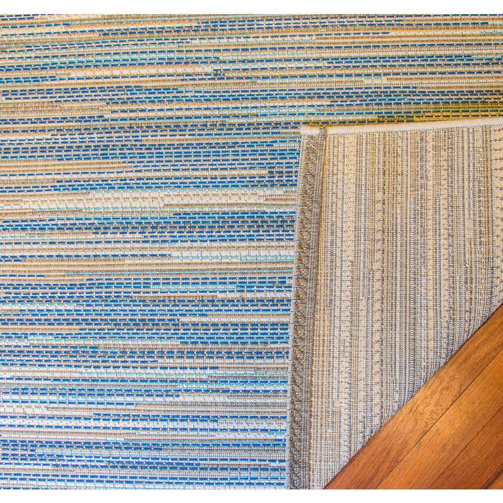 Couristan Monaco Alassio Indoor / Outdoor Area Rug, Sand-Azure Blue-Turquoise, 3'9" x 5'5"