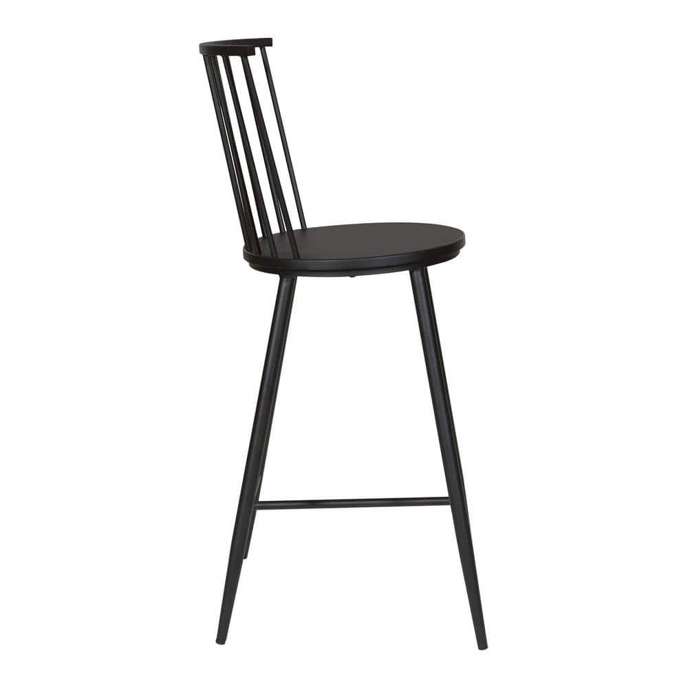 Bryce Counter Stool 26" with Black Metal Frame