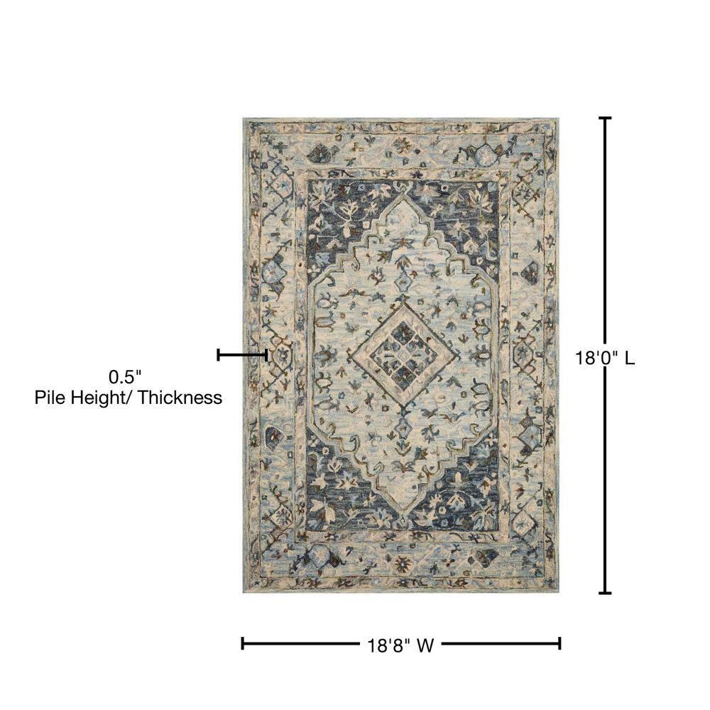 Loloi II Beatty Bea-01 Lt. Blue / Blue Hooked Area Rugs