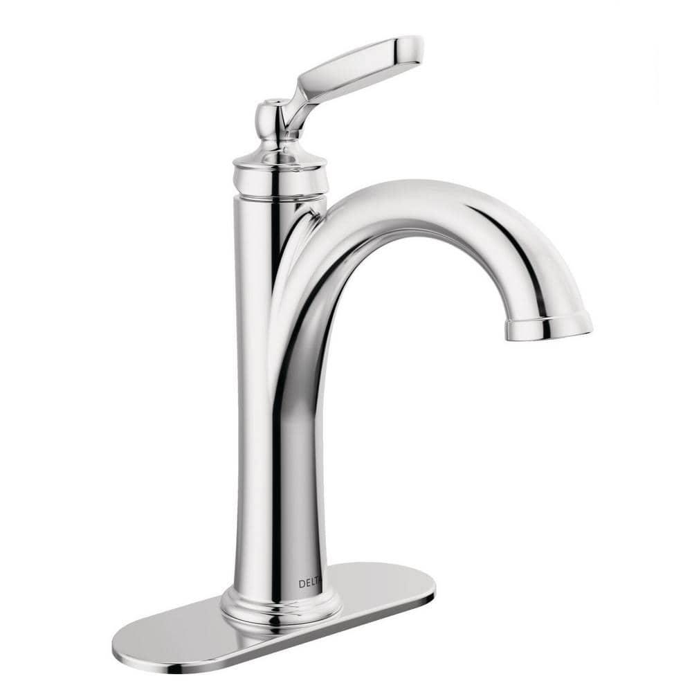 Woodhurst Single Hole Bathroom Faucet with Drain Assembly