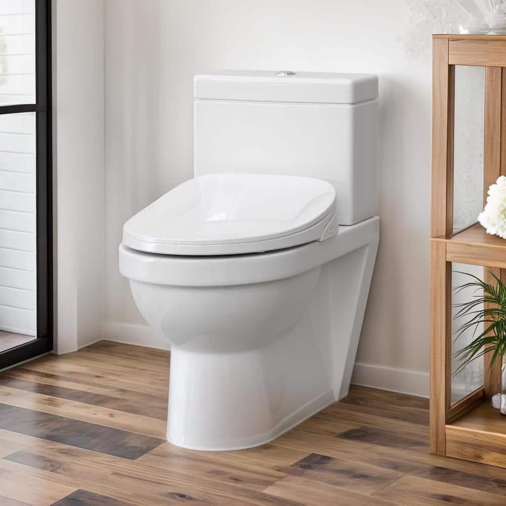 MyDepot Smart Bidet Toilet Seat with Heated Water,Adjustable Washing Settings,Warm Seat,Self-Cleaning