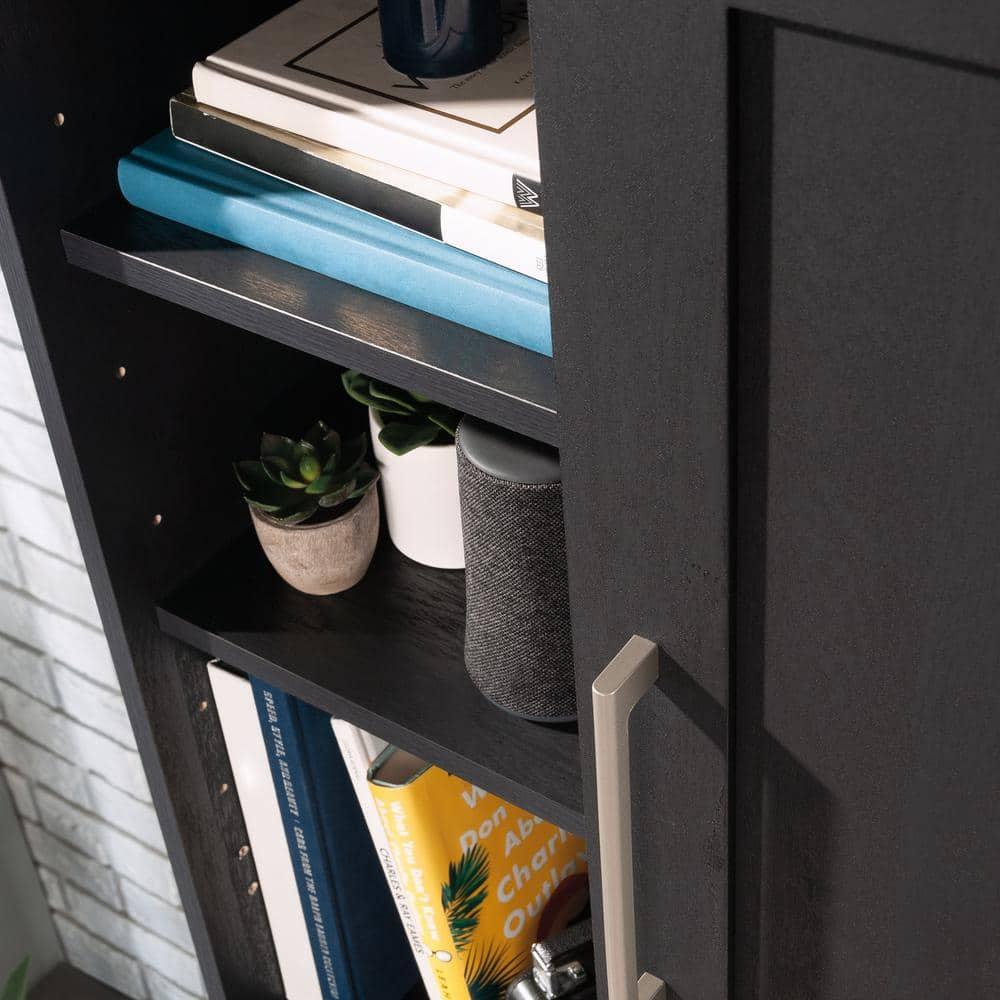 Sauder Homeplus Engineered Wood Storage Cabinet in Raven Oak Finish