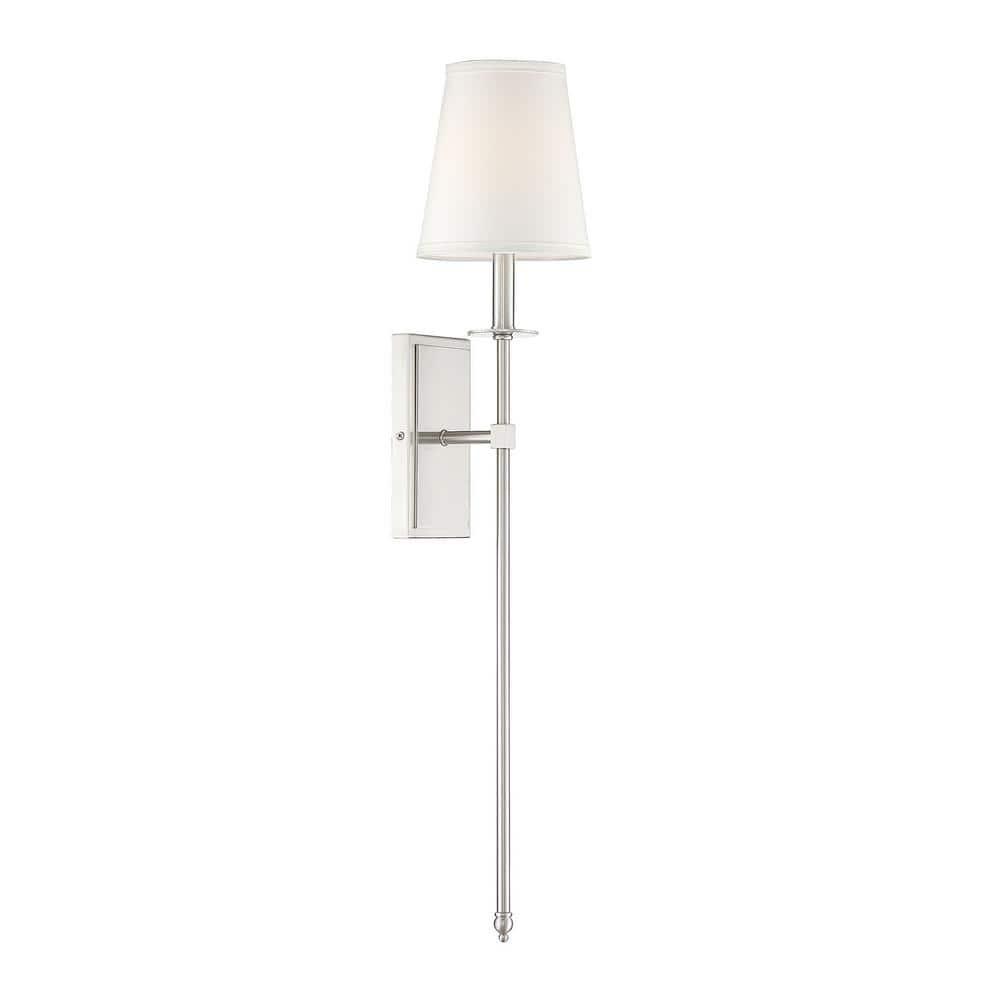 Savoy House Monroe 1 - Light Wall Light in  Satin Nickel
