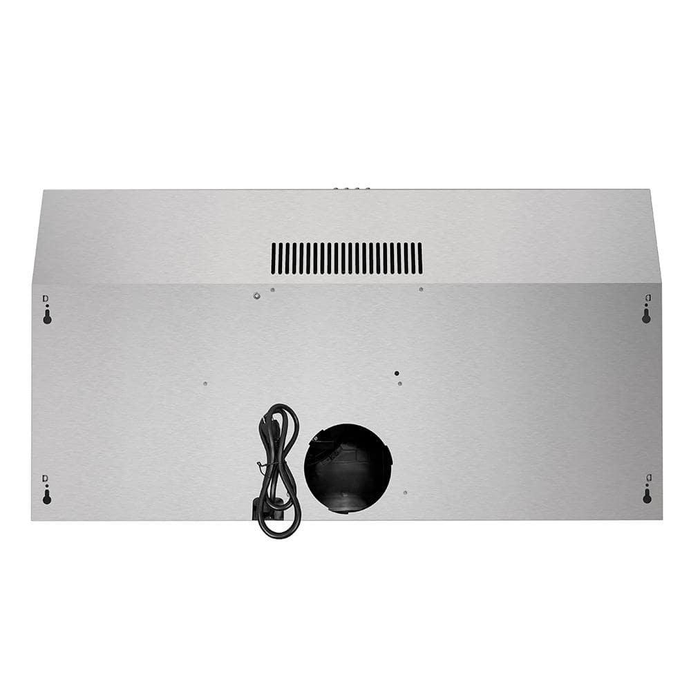 Streamline Longhena 36" 80 Cubic Feet Per Minute Convertible Under Cabinet Range Hood with Mesh Filter and Light Included