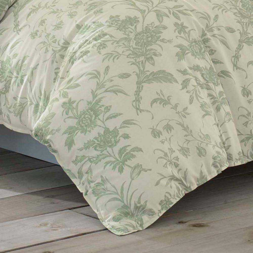 Laura Ashley Laura Ashley Natalie Green Floral Cotton Comforter Bonus Set