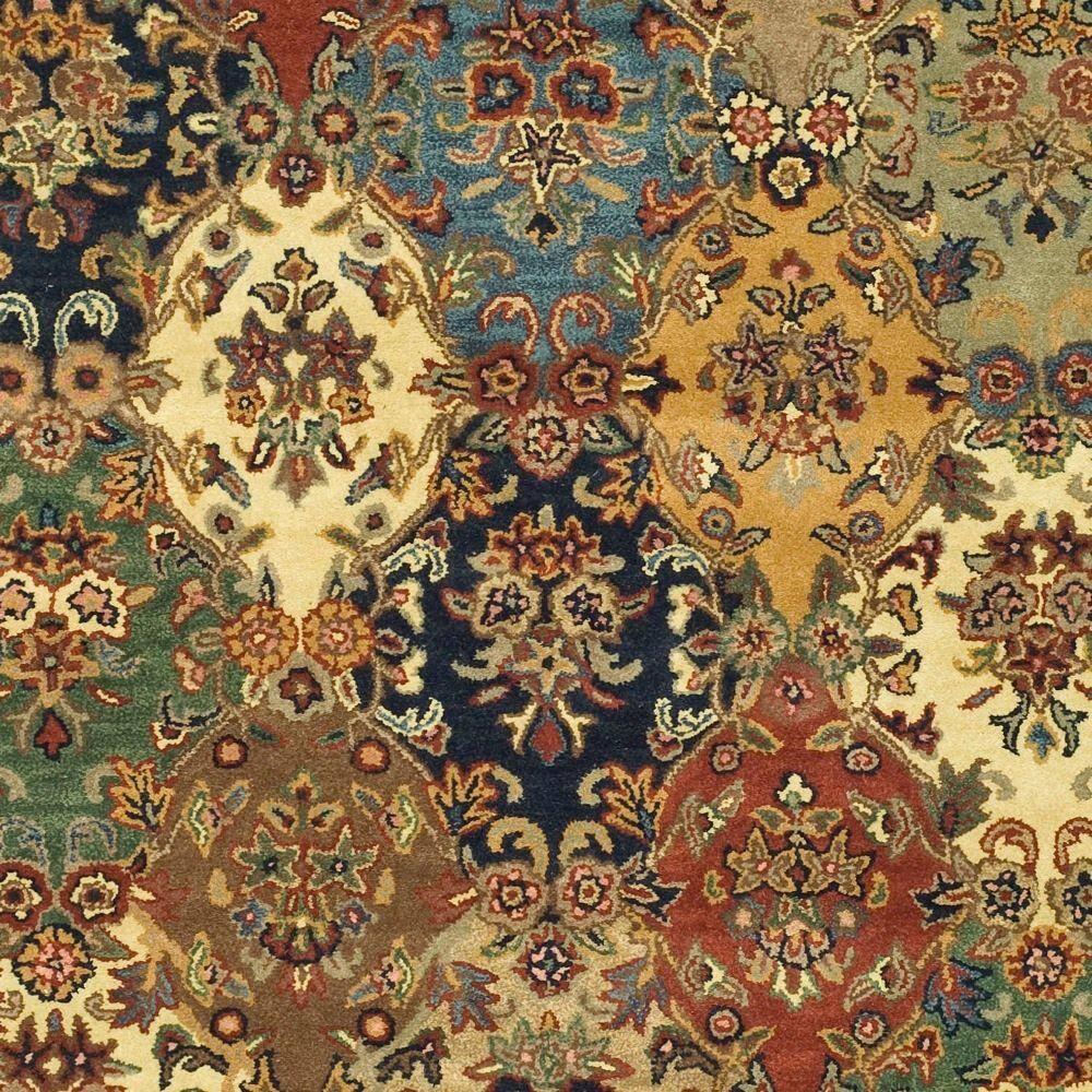 Heritage HG911 Hand Tufted Area Rug - Multi/Burgundy - 6'x9' - Safavieh.
