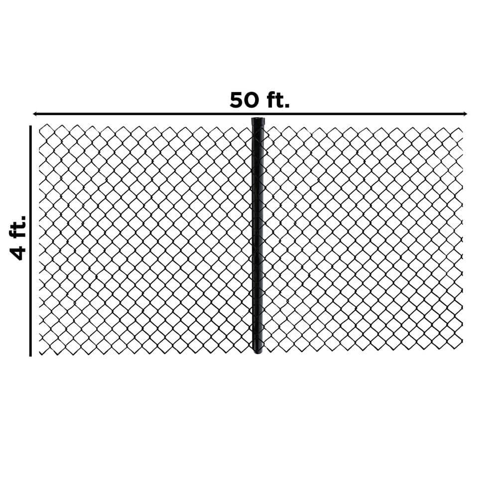 ALEKO Galvanized Steel Chain Link Fence - Complete Kit