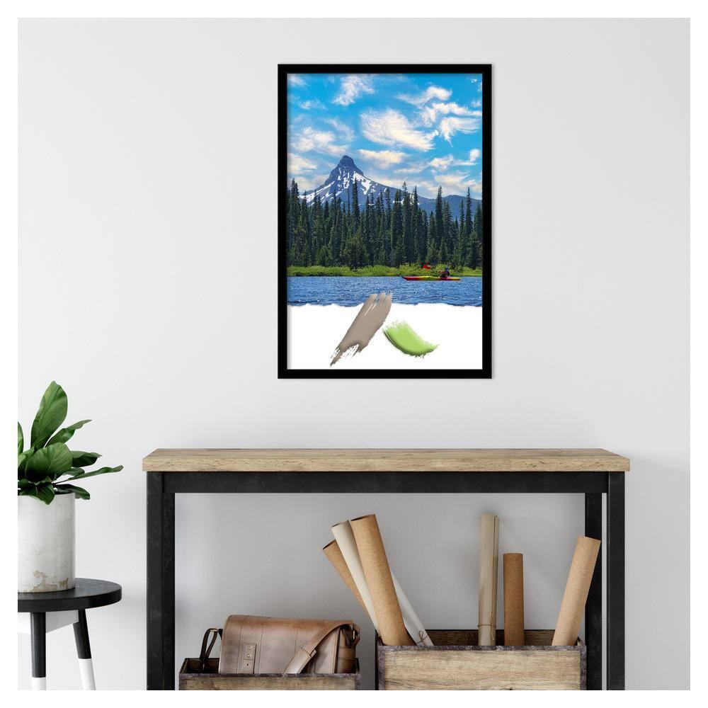 Amanti Art Jet Black Picture Frame Opening Size 20x30 in.