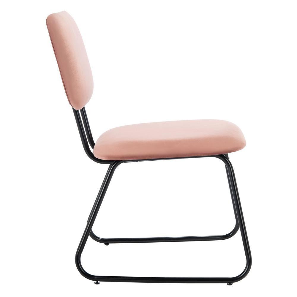 Chavelle Side Chair - ACH6205 - Set of 2 - Dusty Rose/Black - Safavieh
