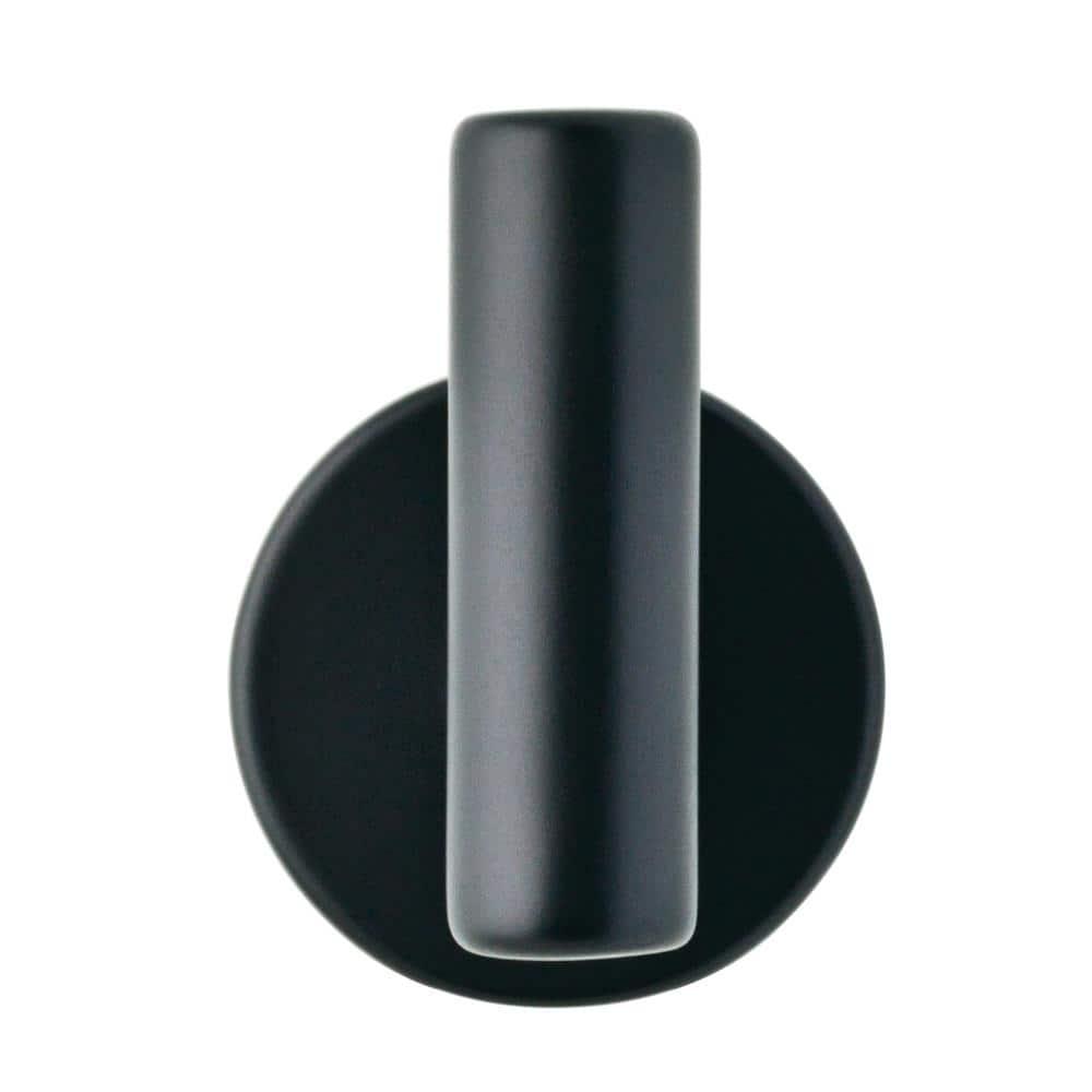 Liberty B29527C-FB Flat Black 2 1/32"  Industrial Post Hook Coat, Hat, Robe Hook