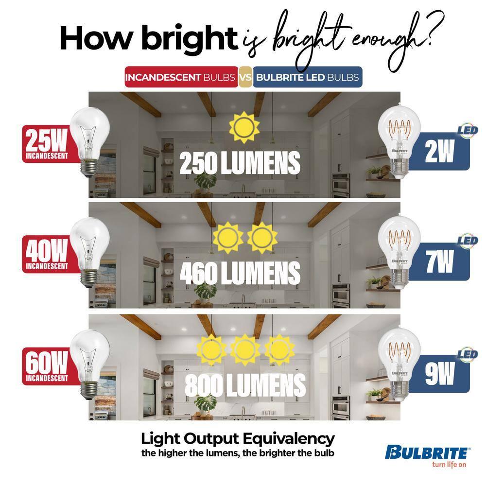 Oversized Jewel Antique LED Edison Bulb, 60 Watt Equivalent, E26 Dimmable