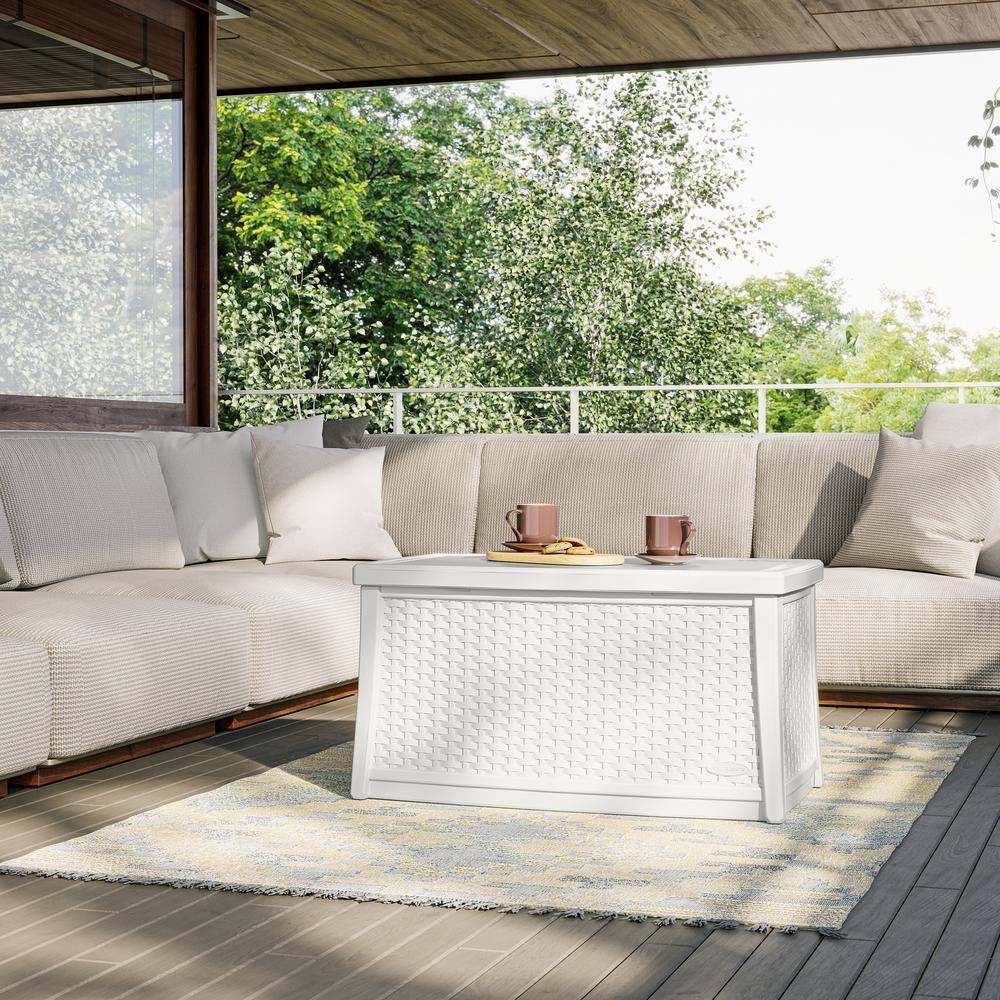 Suncast Rectangular Resin Outdoor Coffee Table