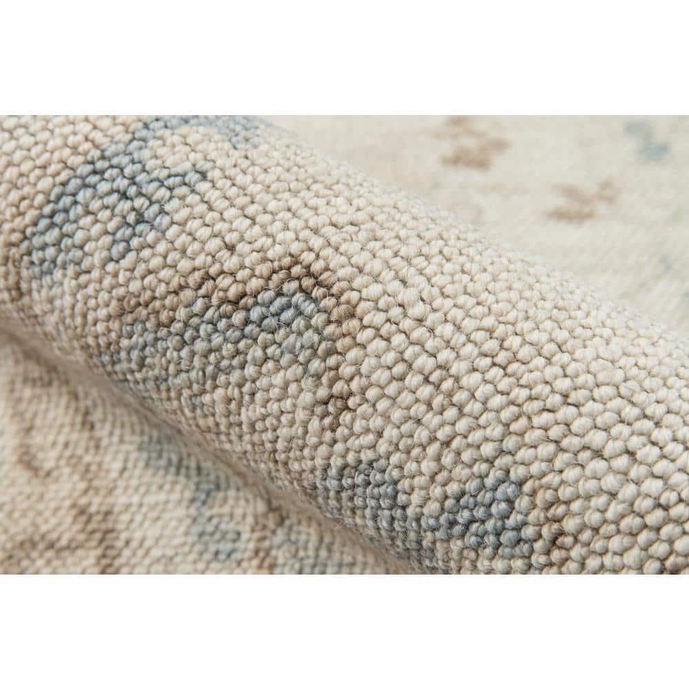 3'3"x5' Floral Loomed Accent Rug Beige - Momeni: Traditional Wool & Nylon Botanical Low Pile Indoor Rug