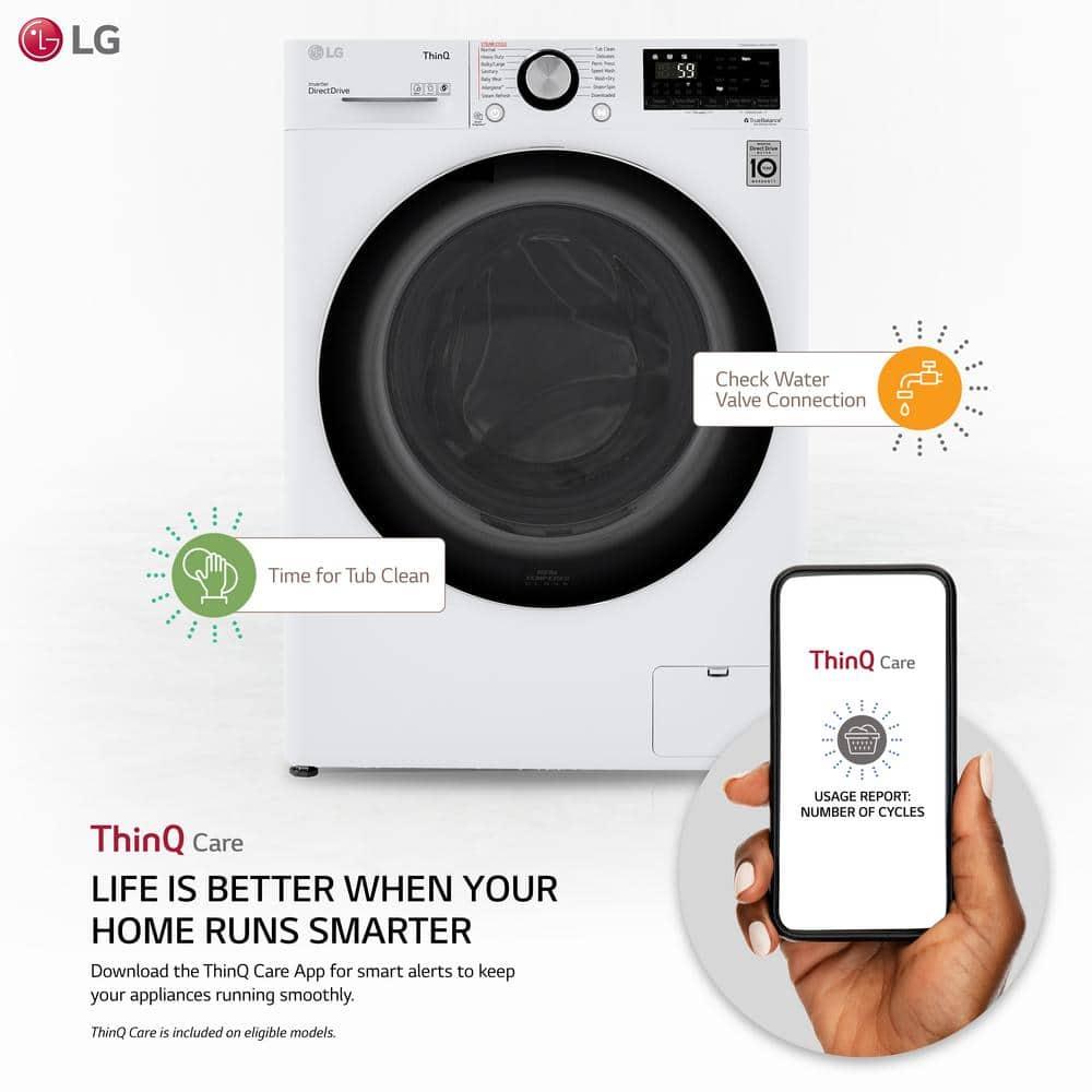 LG WM3555HWA combination washer electric dryer