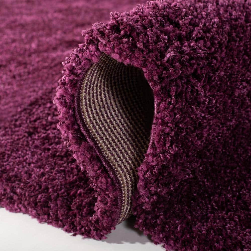 Shag SG151 Power Loomed Area Rug - Purple - 6'7"x6'7" - Safavieh.