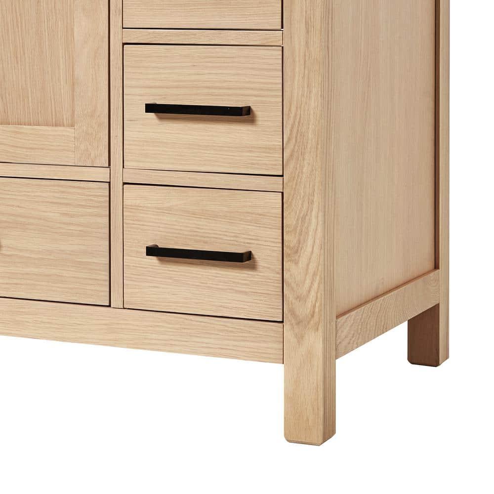 ARIEL Cambridge 48.25 Single Sink Bathroom Vanity with Carrara White Quartz Top