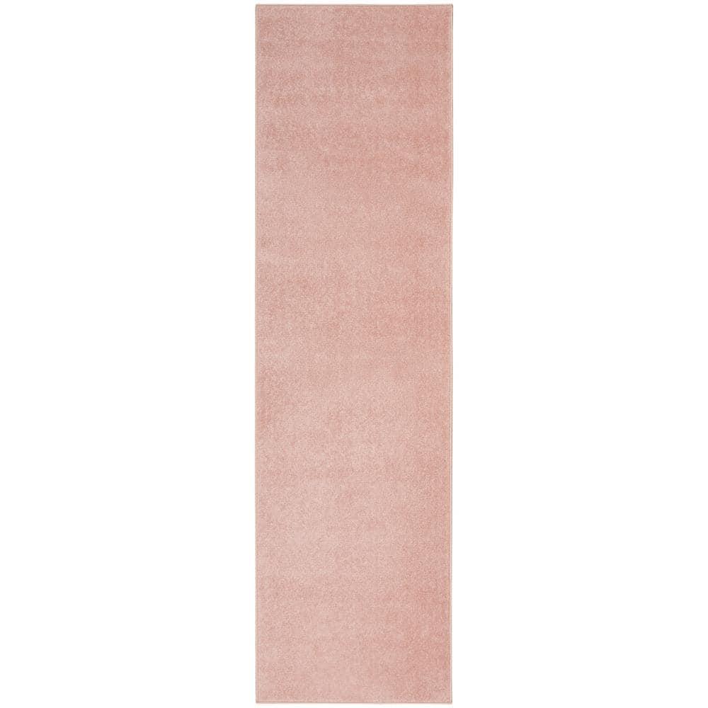 Nourison Essentials Easy Care Indoor Outdoor Area Rug - Pink 2' x 6'