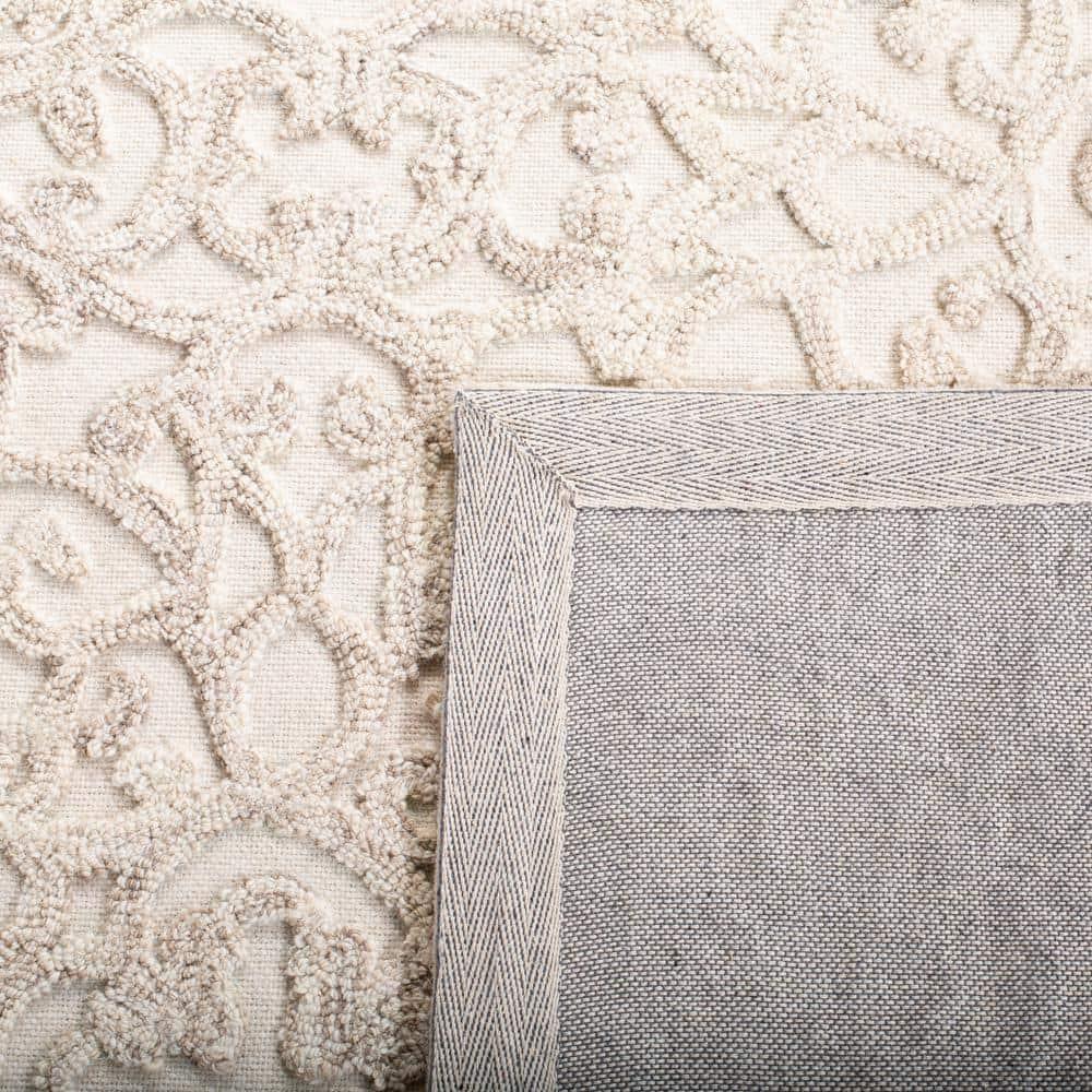 Trace TRC103 Hand Tufted Accent Rug - Camel/Ivory - 2'3"x4' - Safavieh.