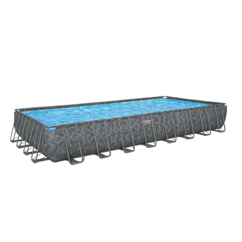 Bestway APX 365 Rectangular Above Ground Pool Set, 31'4" x 16' x 52"