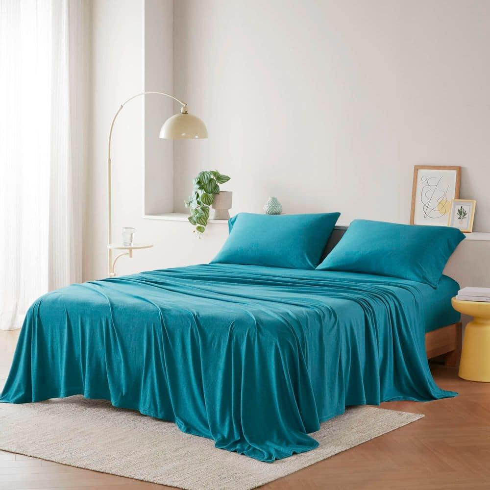 Cotton Blend Jersey Knit All Season Sheet Set