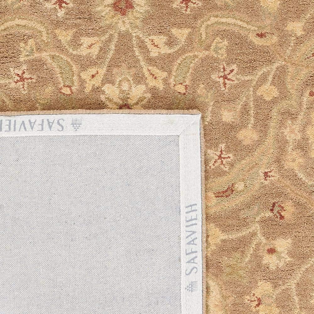 SAFAVIEH Antiquity Beaufort Traditional Floral Wool Area Rug, Brown/Gold, 3' x 5'