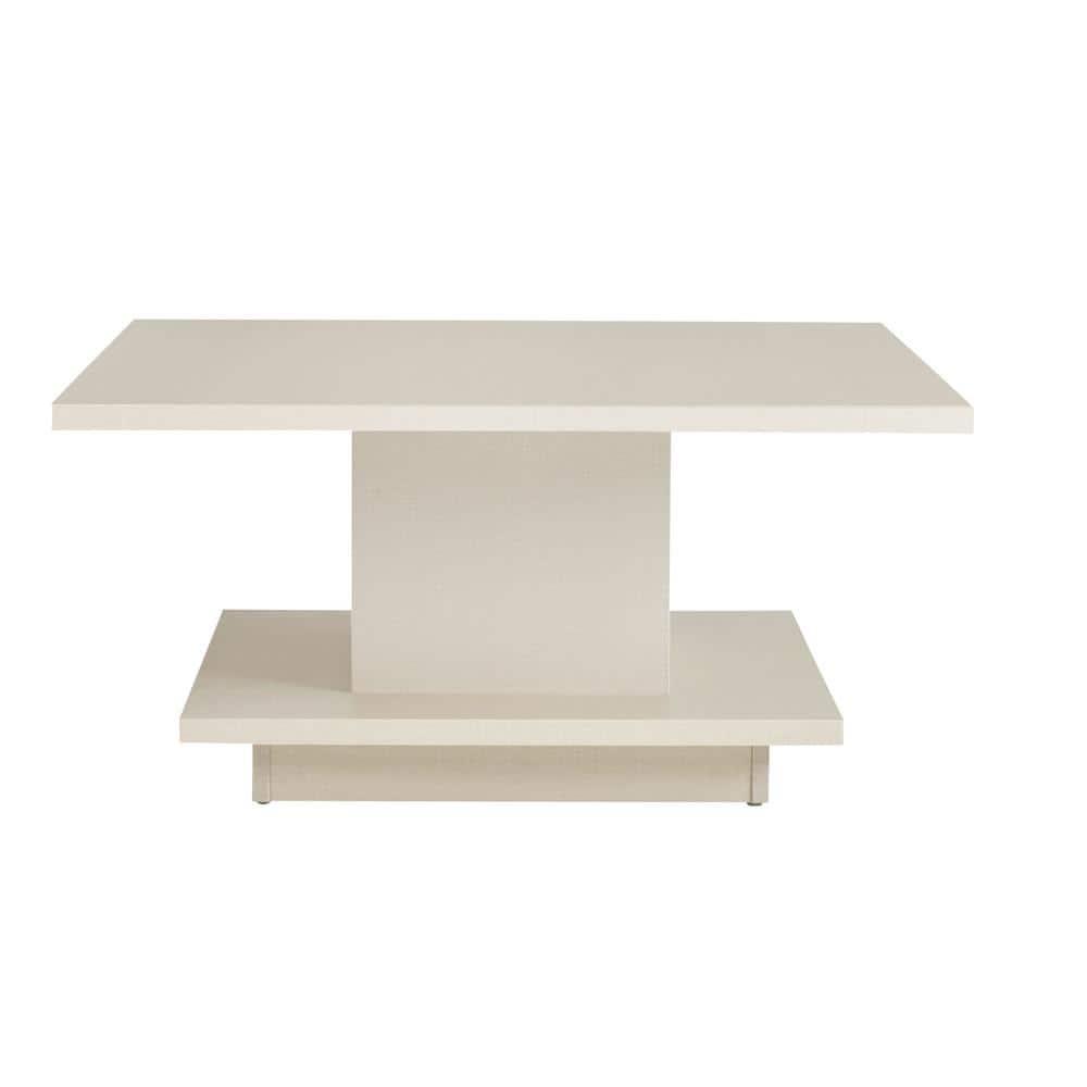 24/7 Shop At Home Traci 31" Square Coffee Table: Modern Design, Pedestal Base, MDF & Veneer