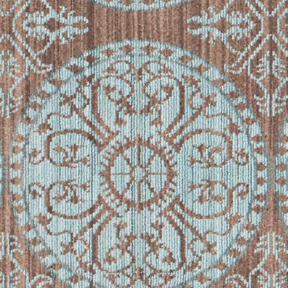 Valencia VAL214 Power Loomed Indoor Accent Rug - Brown/Alpine - 3'x5' - Safavieh