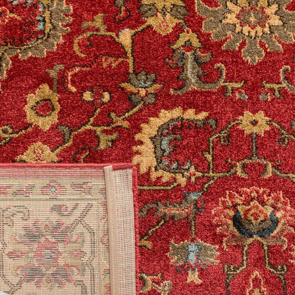 Mahal MAH693 Power Loomed Indoor Area Rug - Red/Beige - 4'x5'7" - Safavieh