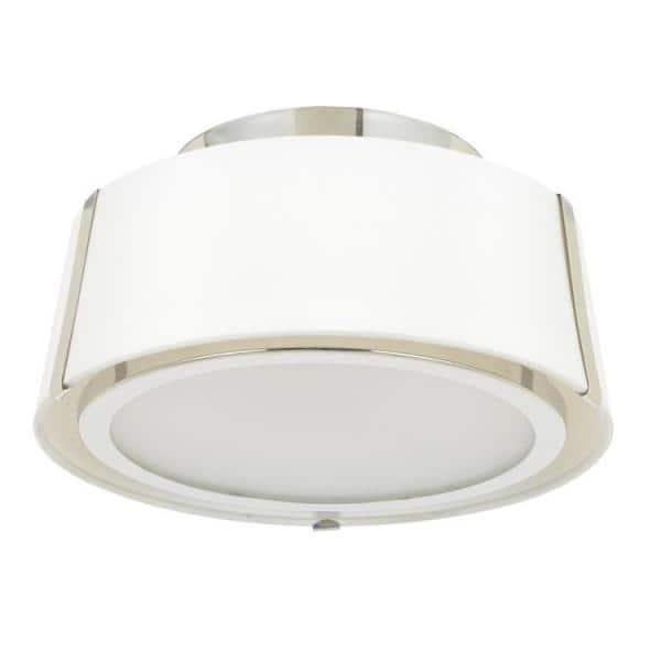 Crystorama Lighting Fulton 2 - Light Flush Mount in  Polished Nickel