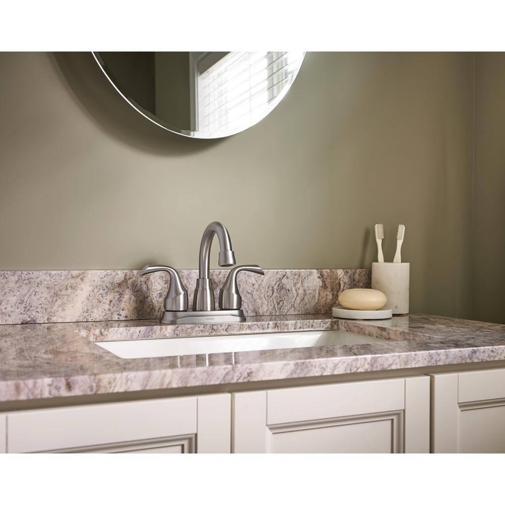 Moen Idora Centerset Bathroom Faucet with Drain Assembly 84115SRN