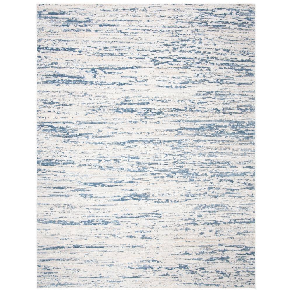 SAFAVIEH Amelia Lester Abstract Area Rug, Ivory/Blue, 10' x 14'