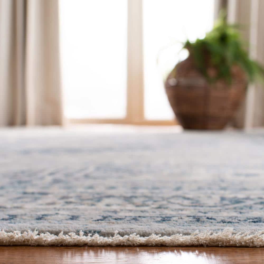 Victoria VIC933 Power Loomed Area Rug - Blue/Grey - 8'x10' - Safavieh.