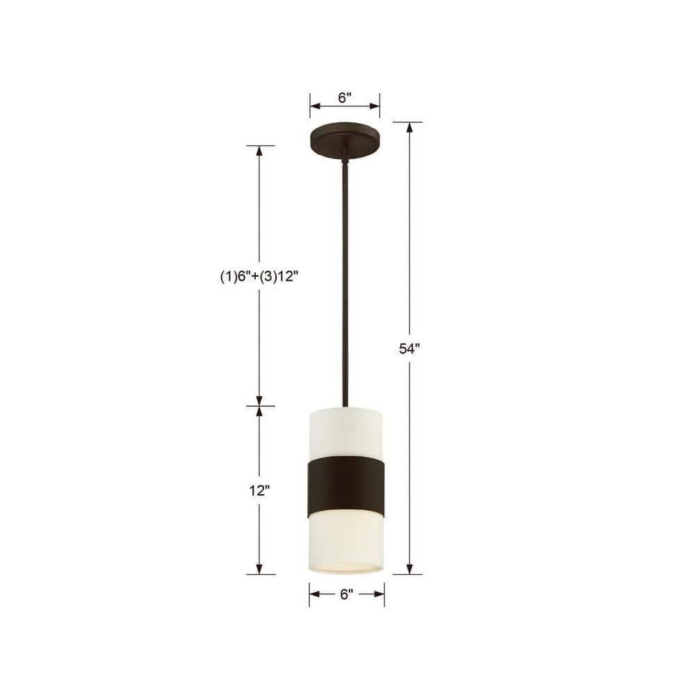 Grayson Dark Bronze Mini Pendant with Silk Shade