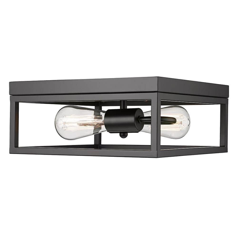 Bethel International Flush Mount Black  Iron
