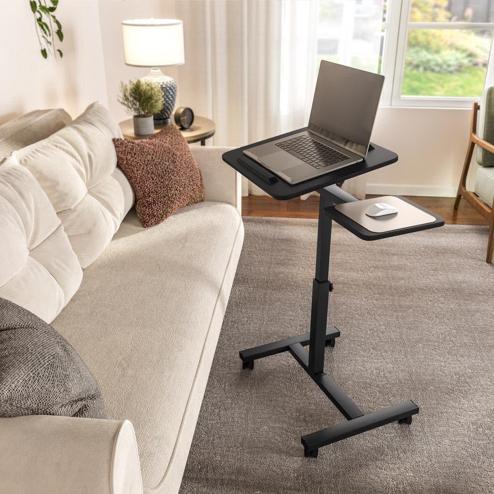 Seville Classics airLIFT Adjustable Height Rolling Tiltable Desk with Mouse Stand