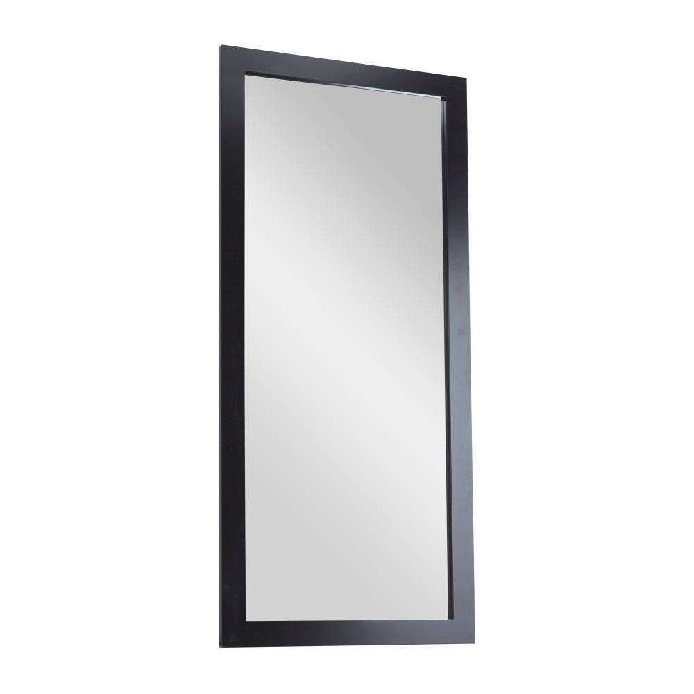 Studio 350 Black Wood Contemporary Wall Mirror 32"W, 70"H