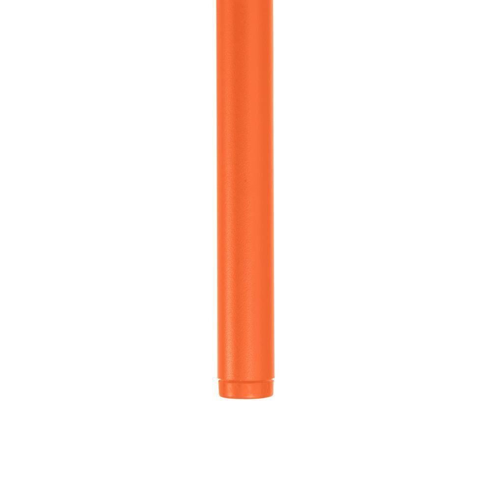 LeisureMod Devon Modern Aluminum Outdoor Stackable Dining Chair, Orange