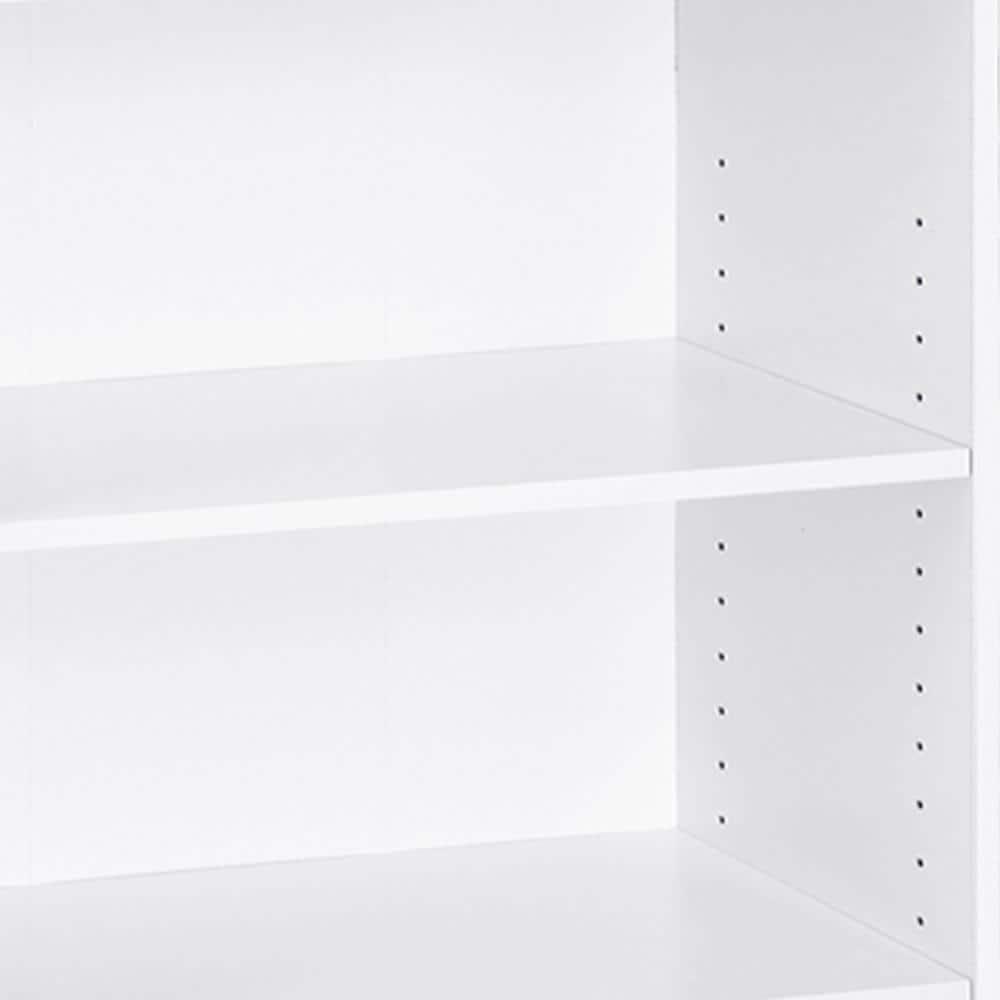 Furinno 5 Cubes Bookcase Space Saver Organizer Bookshelf w/Adjustable Open Shelves,White