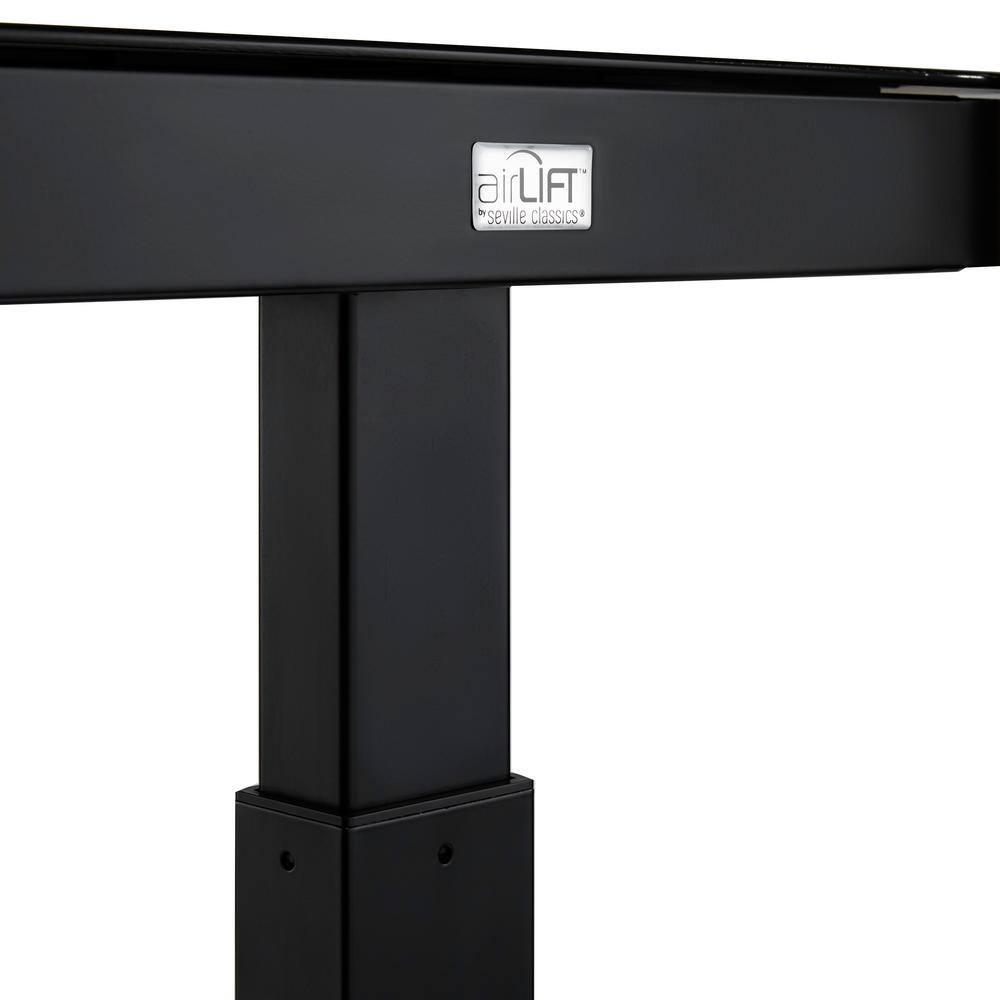 airLIFT 48" W Electric Adjustable Height Tempered Glass Desk