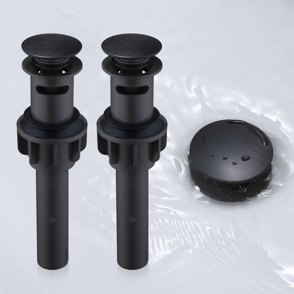 Pop-Up Bathroom Sink Drain with Overflow( 2Pack)
