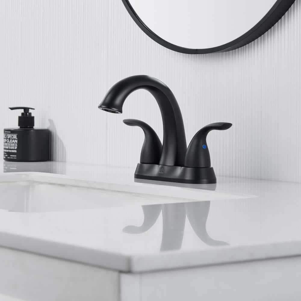 1.2 Flow Centerset Bathroom Sink Faucet with Drain